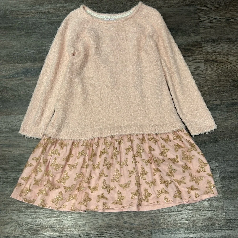 Laura Ashley Girls' Pink and Cream Dress - Picture 4 of 4